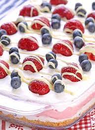 No Bake Summer Berry Delight Cakescottage Recipe Berry Delight Recipe Baking Summer Dessert Recipes