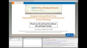 The national institute for occupational safety and health (niosh). Twh Webinar Series Niosh Cdc