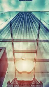 Apple Store Nyc Window Reflection Iphone Wallpapers Free Download