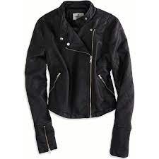 Ae Cropped Vegan Leather Moto Jacket Cropped Faux Leather Jacket Vegan Leather Moto Jacket Leather Jacket