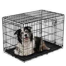 This is where crate dividers come in. Vibrant Life Double Door Folding Dog Crate With Divider Large 42 L Walmart Com Walmart Com