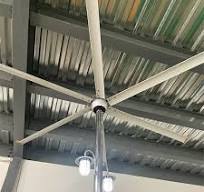 Hot Selling Aluminum Alloy Blades Hvls Industrial Airpole Floor Stand  Ceiling Fan