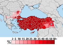 Die karte zeigt die türkei, offiziell die republik türkei, ein land auf der anatolischen halbinsel in westasien mit einer kleinen enklave in thrakien in der balkanregion südosteuropas. Turken Wikipedia