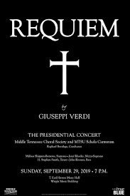 Student, community choirs present Verdi's 'Requiem' Sept. 29 at MTSU – MTSU  News