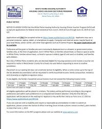 05 31 19 New York Housing Opening On 06 03 19 Http Www Wphany Com Forms Wphany 20 20public 20notice 20052019 Pdf Lbisphpreq 1 Section 8