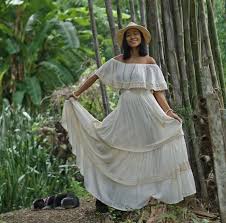 That is why if you are not afraid of experimentation with your style, this asymmetric floral. Off Shoulder Lace Ruffle Dress For Women Long Off White Flare Etsy