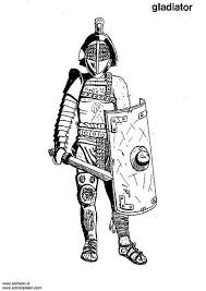Coloring Page Gladiator Img 3207 Ancient Rome Roman History Coloring Pages