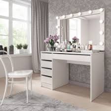 White gloss dressing table mirrors. Bmf Ada I Dressing Table With Mirror 120cm Wide Drawers Led Lights High Gloss Drawers Only White Modern Banburymodernfurniture Co Uk