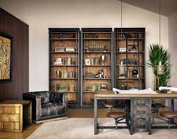 Office desks are typically the main piece of furniture inside a home office. Industrial Home Office Industrial Arbeitszimmer Charlotte