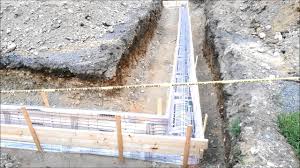 Type 1 is sometimes referred to as a thickened slab garage foundation and type 2 is often referred to as a stem wall garage foundation and type 3 is often referred to as a hybrid stem wall garage foundation for the reason that it is a combination of both type 1 and type 2 and is often used in areas that have highly plastic soils. Garage Footer Prep Youtube