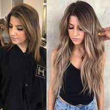 Before After W 3 Rows Of Habithandtiedextensions Hair Extensions Best Long Hair Extensions Hair Extensions For Short Hair