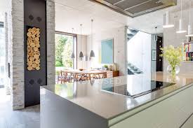 The kitchen will become the center of activity, overlooking both the great room and the open dining room. Modern Open Plan Kitchen And Dining Room Domestic Life Light Stock Photo 347661066