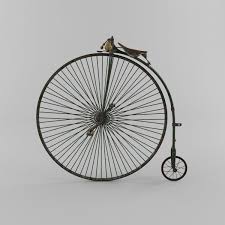 3d Model Penny Farthing Bicycle C4d Obj 3ds Fbx Penny Farthing Bicycle Penny Farthing Bicycle