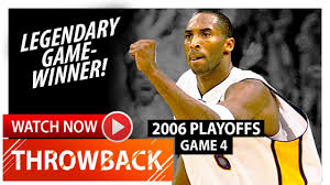 Althought the loss was disappointing, the season was an incredible one that. Throwback Kobe Bryant Game 4 Highlights Vs Suns 2006 Playoffs 24 Pts Legendary Game Winner Youtube