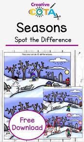 Winter Visual Perception Spot The Difference Pictures Winter Classroom Activities Literacy Center Activity Elementary Special Education Activities