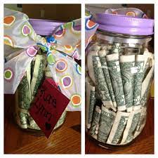Money Jar For A Graduation Gift Creative Gifts Money Jars Money Gift