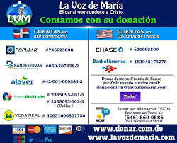 La Voz De Maria Recuerda Que Solo Contamos Con Tu Colaboracion Para Poder Permanecer En El Aire Haz Tu Aporte Zelle Donacionlvm Lavozdemaria Com Www Donar Com Do Facebook