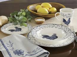 Black And White Toile Dinnerware Set 16 Piece Rooster Toile Dinnerware Set Wine Decor Kitchen Rooster Kitchen Decor Dinnerware Set