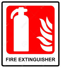 High quality vector fire fighting equipment signs for safety industries to design safety information or sign board include dwg file , ai file, eps file, jpg file, pdf file, png file, psd file, svg file all file for free download. Fire Extinguisher Sign Royalty Free Cliparts Vectors And Stock Illustration Image 59725054