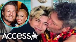 Blake Shelton Showers Gwen Stefani S Son W Birthday Kisses Youtube