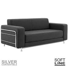 Find a corner sofa with let out bed, or a single armless chaise with a. Silver A Convertible Sofa Bed For 2 Designed For Small Spaces Comfortable Timeless In True Scandinavian Style