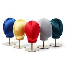 Velvet Wig Mannequin Head Hat Display Stand Innenarchitektur Architektur