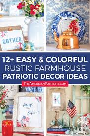 #evca2 primitive americana uncle sam wool coat & hat holding flag (made in usa) regular price $57.99. 12 Easy Colorful Rustic Patriotic Farmhouse Decorating Ideas