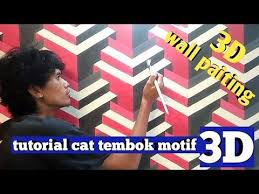 Buat motif satu keping dinding dg motif wallpaper 3d, motif bata untuk satu keping dinding ruang tamu atau untuk background. Mural Dinding Motif 3d Tutorial Cat Tembok Motif 3d 3d Wall Painting Youtube Mural Seni Dinding Cat Air