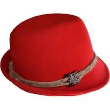 Ladies Red Hat With Hemp Cord Oktoberfest Woman Oktoberfest Hats