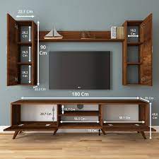 rani a8 duvar rafli kitaplikli tv unitesi duvara monte desenli dolapli modern ayakli tv sehp living room tv unit designs tv unit interior design tv room design