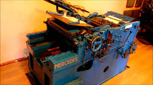 Typographical Printing Machine Mercedes Youtube Prints Letterpress Printing Letterpress