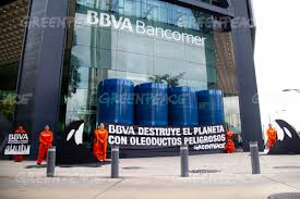 It is a diversified financial company engaged in retail banking, wholesale banking, asset management and private banking. Greenpeace Protest At Bbva Bank In Mexico City