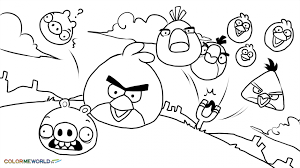 Angry birds red coloring pages. Angry Birds Coloring Pages Pdf Coloring Home