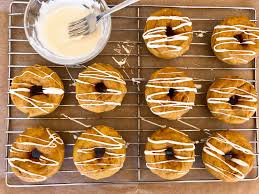 Baked Pumpkin Donuts With White Chocolate Drizzle