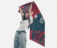 Seulgi Render Standing Black Haired Woman Waving Red And Black Flag Png Pngegg This high quality free png image without any background is about flags, country, land and flag. pngegg