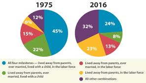 Chart Young Adult Milestones 1975 Vs 2016 Johnston