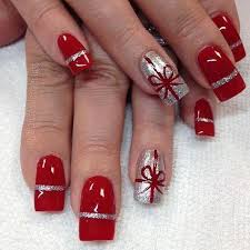 Noel Nailart Noel Nails Manucure Nailart Christmas Present Nails Christmas Nail Designs Christmas Nails Easy