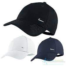 Nike Metal Swoosh Mens Sports Peak Cap Baseball Hat Logo Adjustable Running Hats For Men Baseball Hats Nike Cap