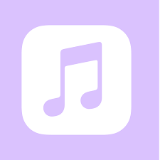 Light Purple Apple Music Iphone App Design Ios App Iphone App Icon