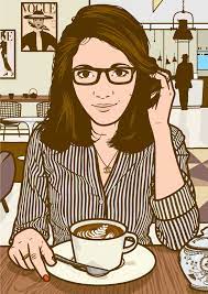 Scene Drawing Illustration Coffee Illustration