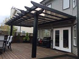 Black Pergola Glass Roof Outdoor Pergola Black Pergola Pergola