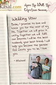 Below we have compiled a collection of more detailed wedding vow examples for him to build upon a congruent thought or theme. Image 30 Of Tagalog Wedding Vows Sample Phenterminecheappurchaseywr