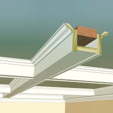 Here Is The Rendered Craftsman Style Coffered Ceiling Built Entirely From Profiles Found In Our In Stock Collection On T Home Decor Craftsman Style Homes Home