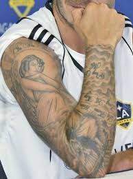 David beckham tattoos designs ideas meaning a2zthings com. David Beckham Arm Tattoo