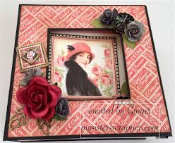Graphic 45 Mon Amour Boxed Mini Album Mini Albums Graphic 45 Crafts
