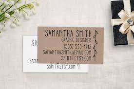 I have business cards and branded swag (like pens and tote bags) that i toss in orders as free gifts. Business Card Stamp Custom Business Cards Or Etsy Shop Etsy