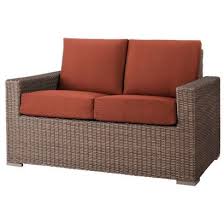 Threshold Heatherstone Wicker Loveseat Tan Patio Loveseat Outdoor Furniture Decor Wicker Loveseat