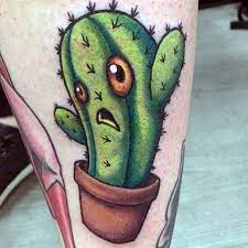 This tattoo design is another nostalgic reference to the kids' books. 70 Cactus Tattoo Designs For Men Prickly Plant Ink Ideas Cactus Tattoo Cartoon Tattoos Tattoo Designs Men