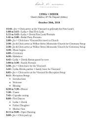It helps the client to understand and build their expectation. How To Create A Wedding Timeline For Photography Formed From Light