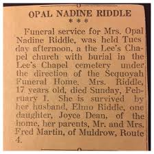 Newspaper Clipping From February 1942 Newspaper Had Her Age Incorrect She Was Only 19 Riddles Funeral